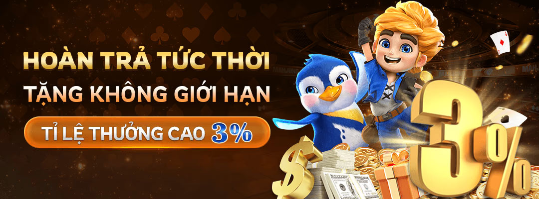 56Win hoàn trả tức thời cực cao đến 3%